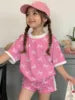 2026 Summer Fashion Girl Outing Dress up Casual Versatile Girl Capibala 3D Printed Short Sleeve Shorts Set