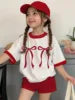2026 Summer Fashion Girl Outing Dress up Casual Versatile Girl Capibala 3D Printed Short Sleeve Shorts Set