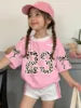 2026 Summer Fashion Girl Outing Dress up Casual Versatile Girl Capibala 3D Printed Short Sleeve Shorts Set