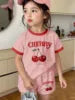 2026 Summer Fashion Girl Outing Dress up Casual Versatile Girl Capibala 3D Printed Short Sleeve Shorts Set