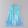 Halloween Cape Baby Girls Capes Christmas Children Sequined Round Collar Princess Ponchos Newborn Accessories