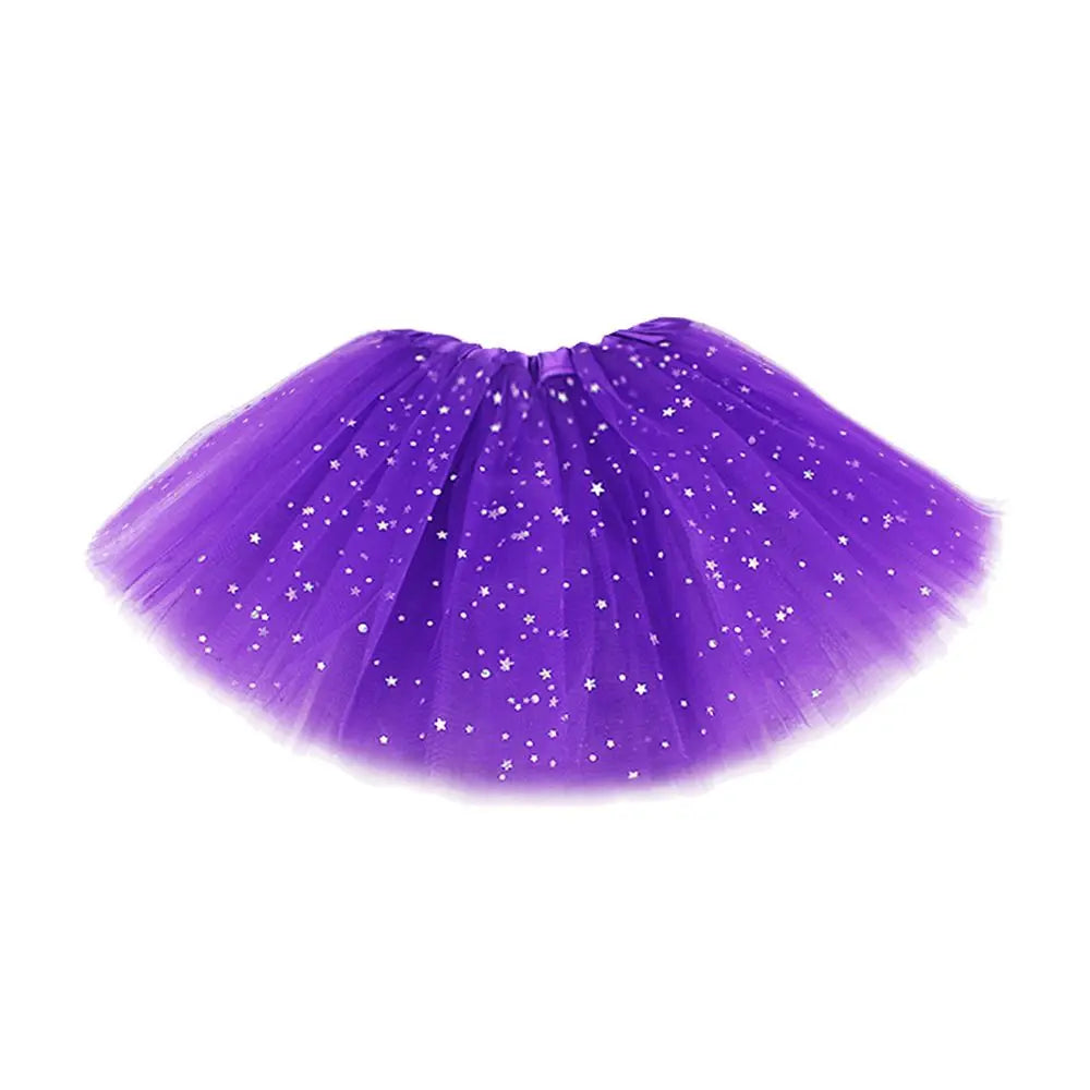 Princess Party Dress Petticoat Fancy Dress Birthday Party Tutu Dress 3 Layers Girls  Sparkling