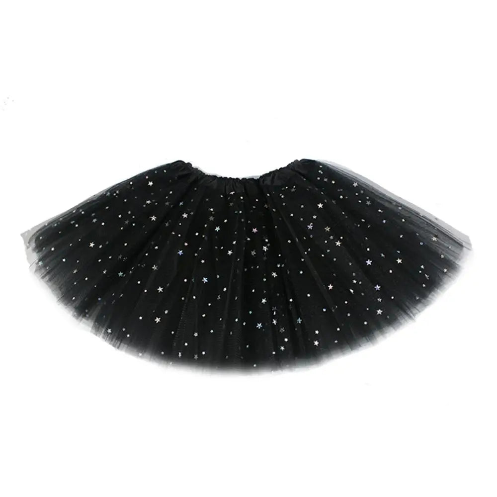 Princess Party Dress Petticoat Fancy Dress Birthday Party Tutu Dress 3 Layers Girls  Sparkling