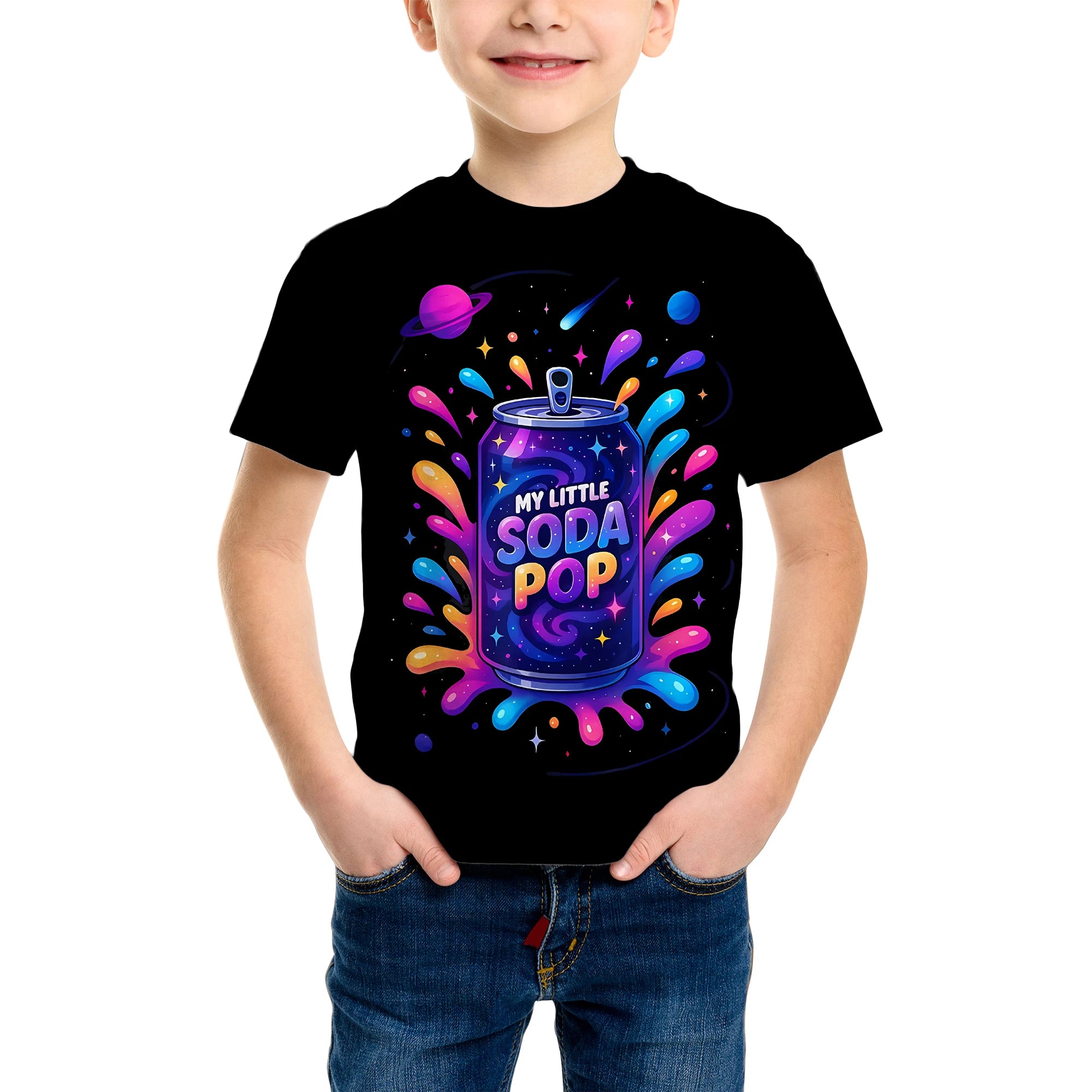 Demon Hunters Saja Boys Kids T-shirts Baby Girl Boy Cartoon Short Sleeve Tops Anime Fans T-shirt Children's Clothing