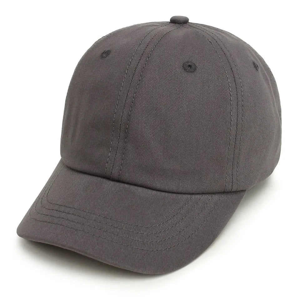 Kids Baseball Cap Low Profile Sun Hat for Boys and Girls Soft Cotton Pink Black White Gray for Baby Children