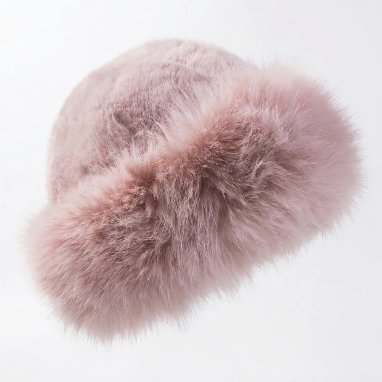 Fuffy Fur Kids Winter Hat Solid Color Thicken Plush Warm Mongolian Hats For Boys Girls Outdoor Cold-proof  Bucket Cap