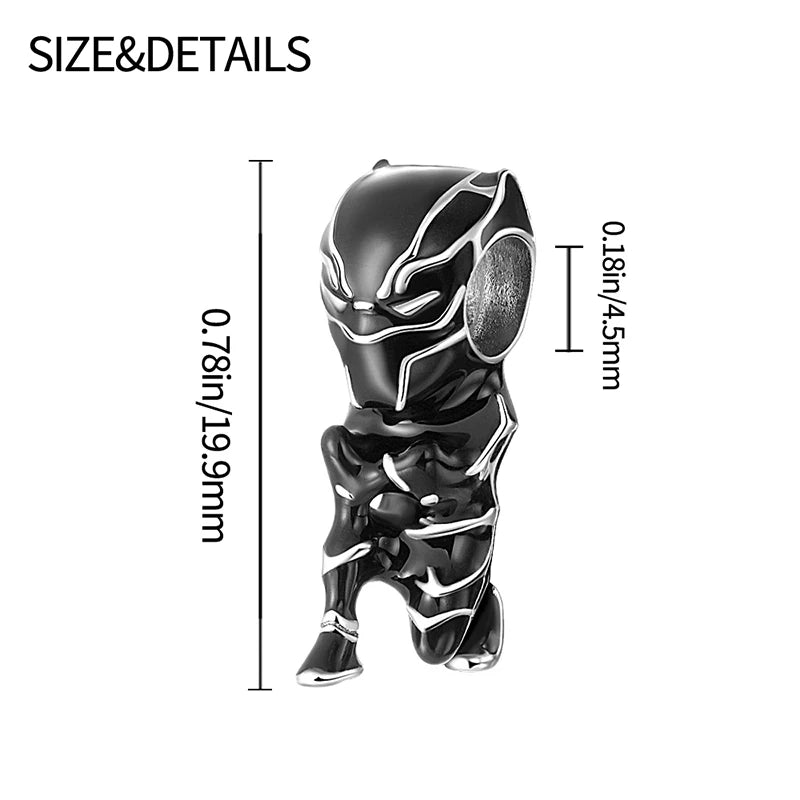 Marvel The Avengers (Animated Film) Lron Man Helmet 925 Sterling Silver Charms Bead Original Women Bracelet DIY Jewelry Hot Gift