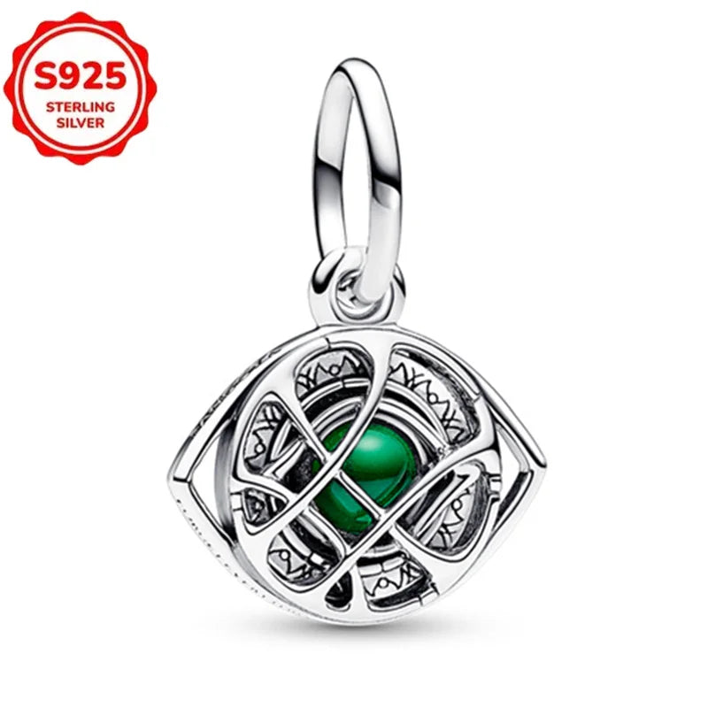Marvel The Avengers (Animated Film) Lron Man Helmet 925 Sterling Silver Charms Bead Original Women Bracelet DIY Jewelry Hot Gift