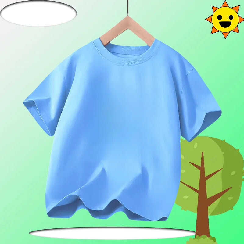 Children's KPOP Demon Hunters movie crewneck cartoon girls' and boys' T-shirt, casual print baby fashion clothing for summer