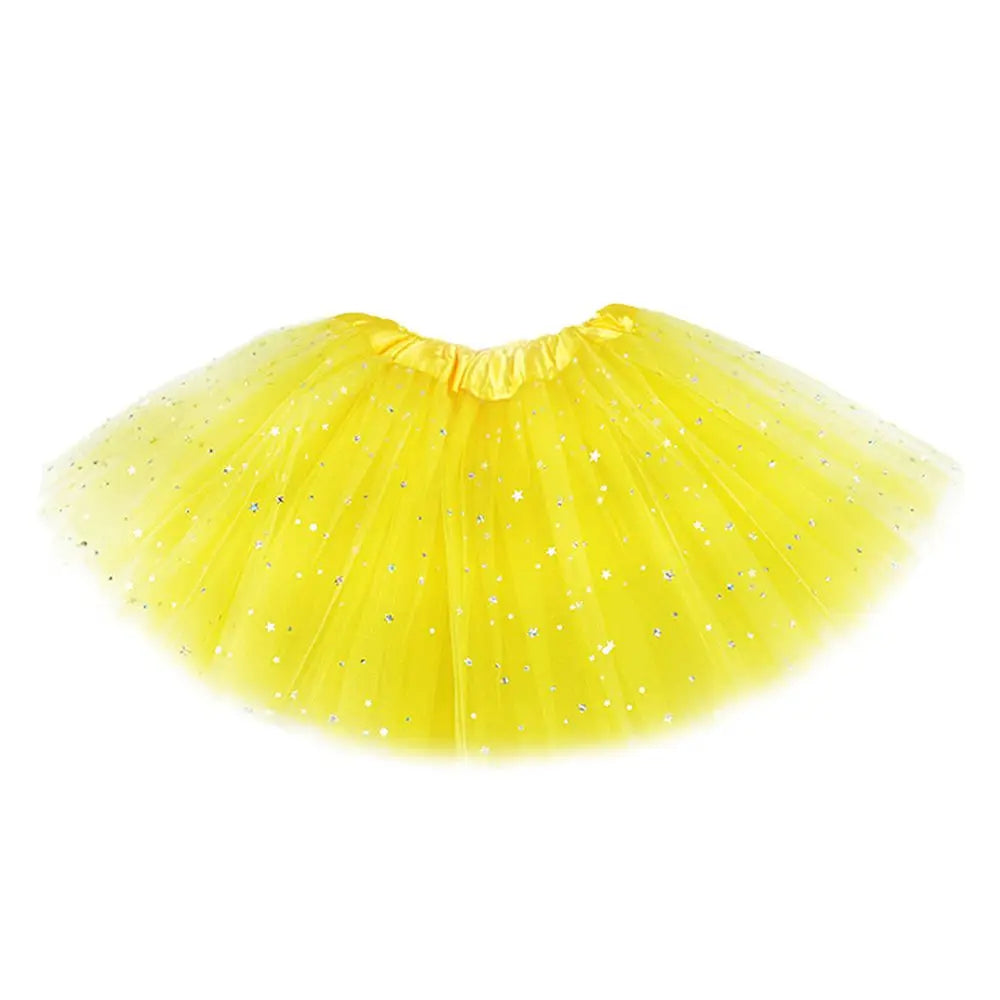 Princess Party Dress Petticoat Fancy Dress Birthday Party Tutu Dress 3 Layers Girls  Sparkling