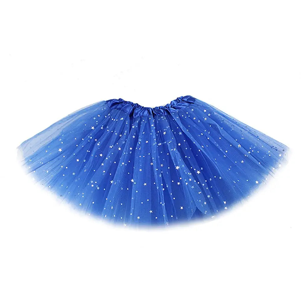 Princess Party Dress Petticoat Fancy Dress Birthday Party Tutu Dress 3 Layers Girls  Sparkling