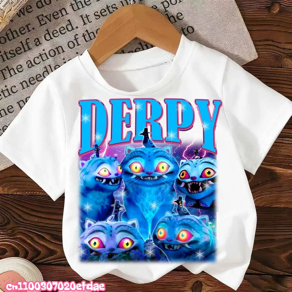 Kpop Demon Hunters Cartoon Tee Shirt Harajuku Cool Kids T-shirts Cotton Summer Tops Saja Boys Outfits Gift Baby Girl Boy Clothes