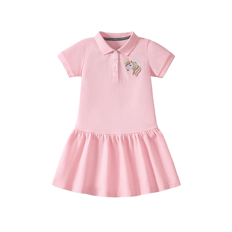 Little maven Baby Girls Casual Clothes Little  Girls 2026 New Summer Dress Kids Elegant Party Dress Children's Clothing