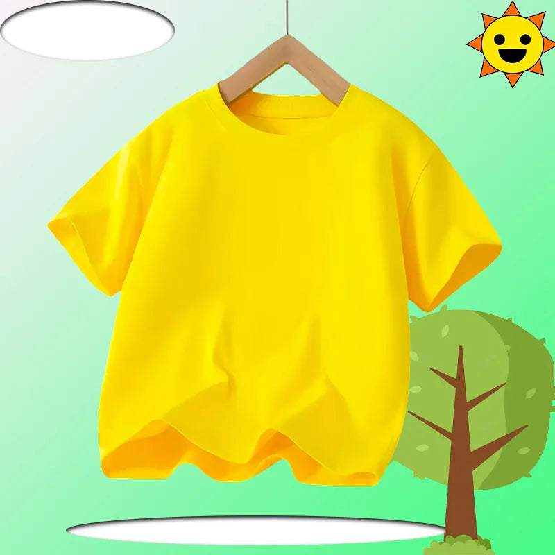 Children's KPOP Demon Hunters movie crewneck cartoon girls' and boys' T-shirt, casual print baby fashion clothing for summer