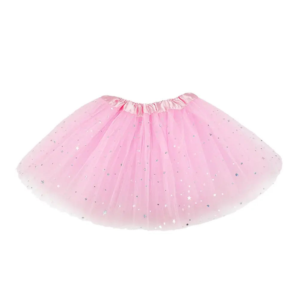 Princess Party Dress Petticoat Fancy Dress Birthday Party Tutu Dress 3 Layers Girls  Sparkling