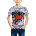 Demon Hunters Saja Boys Kids T-shirts Baby Girl Boy Cartoon Short Sleeve Tops Anime Fans T-shirt Children's Clothing