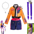 K-pop Hunters Cosplay Rumi Kpop Singer Hunt'trix Dress Up Girls Costumes Kids Party Carneval