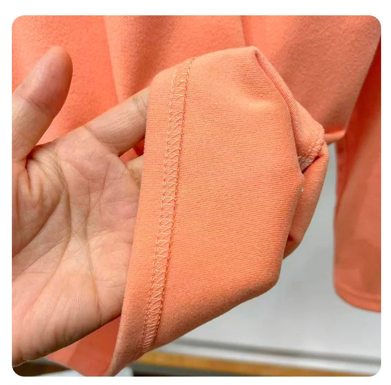 Winter Baby Warm Top Boys Girls Velvet Inner Solid Color Bottom Children's Half High Collar Long Sleeve T-shirt Kids Clothes