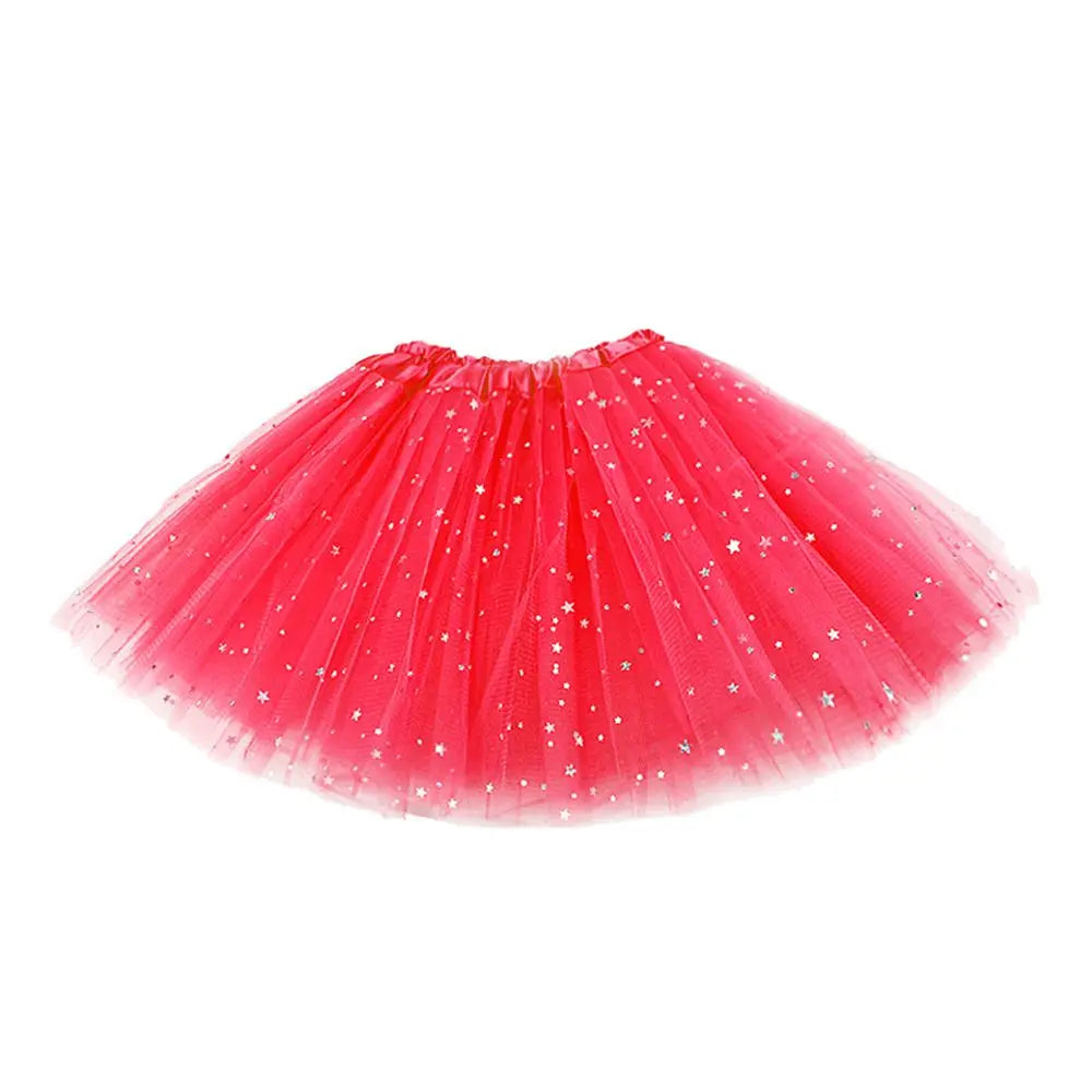 Princess Party Dress Petticoat Fancy Dress Birthday Party Tutu Dress 3 Layers Girls  Sparkling