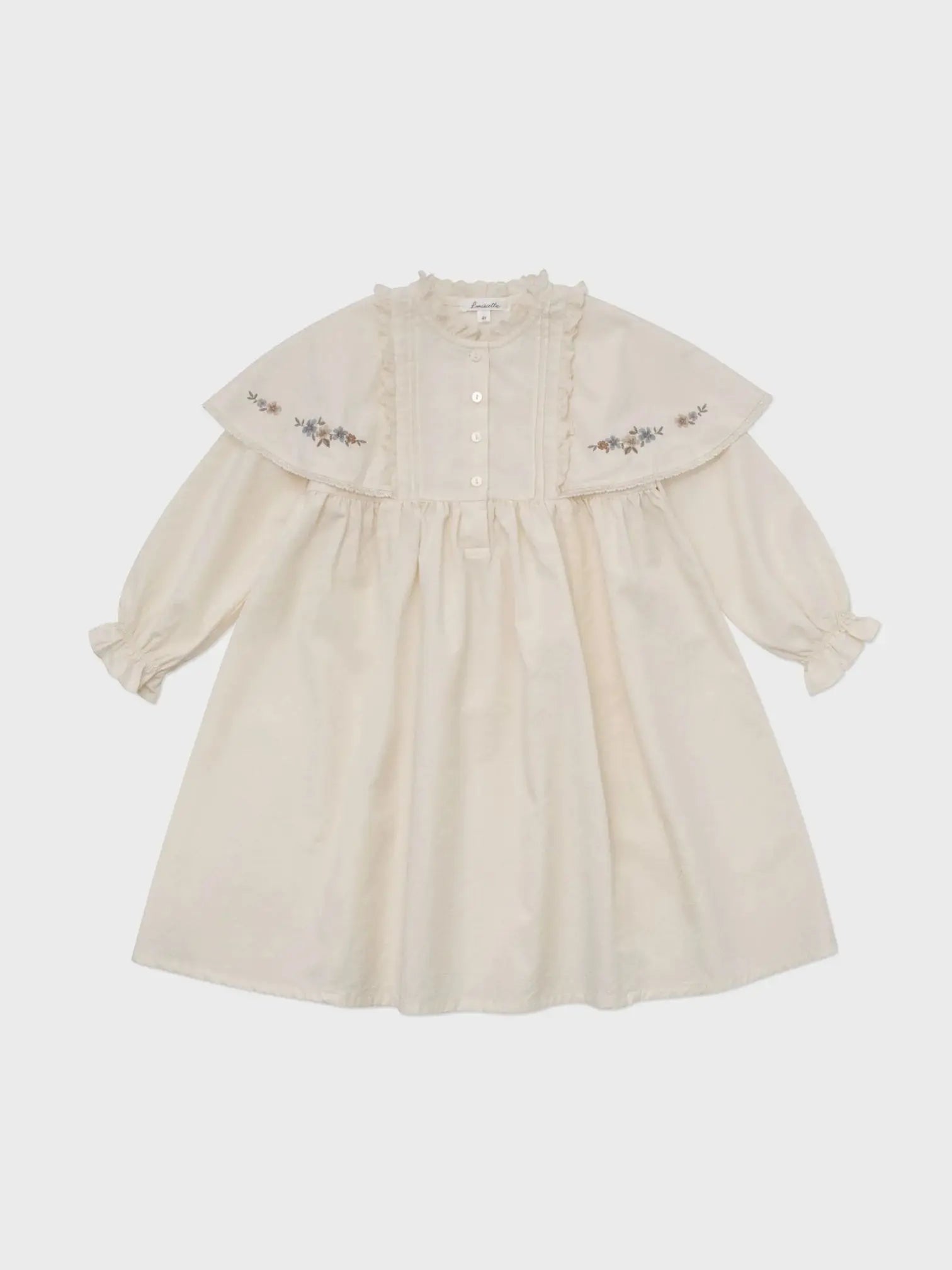 2025 Autumn Long Sleeve Girls Dress Lou Printed Embroidery Lace Kids Princess Dress Palace Style Baby Skirts Series Clothing