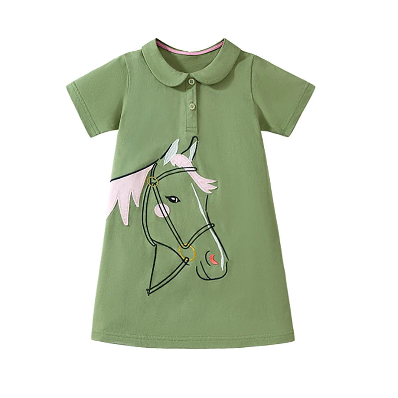 Little maven Baby Girls Casual Clothes Little  Girls 2026 New Summer Dress Kids Elegant Party Dress Children's Clothing