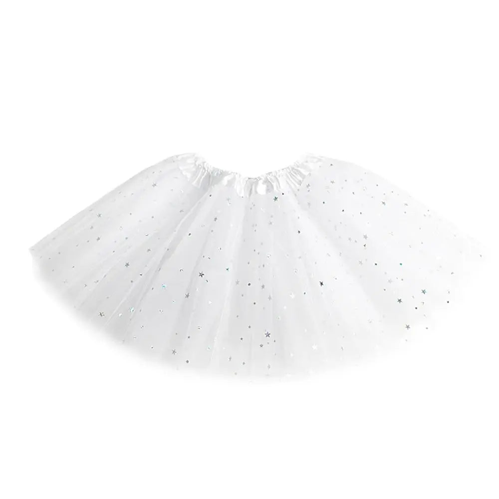 Princess Party Dress Petticoat Fancy Dress Birthday Party Tutu Dress 3 Layers Girls  Sparkling